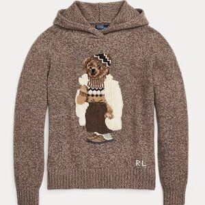 Ralph Lauren teddy bear hoodie sweater